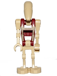 LEGO Minifigure -- Battle Droid Security with Straight Arm - Solid Pattern on Torso-Star Wars / Star Wars Episode 3 -- SW0600 -- Creative Brick Builders